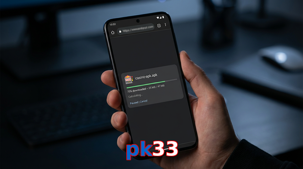 Main screen of Pk33 apk page for PK players