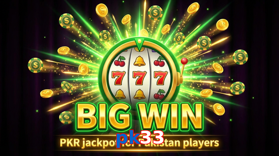 Big win animation on Pk33 slot game